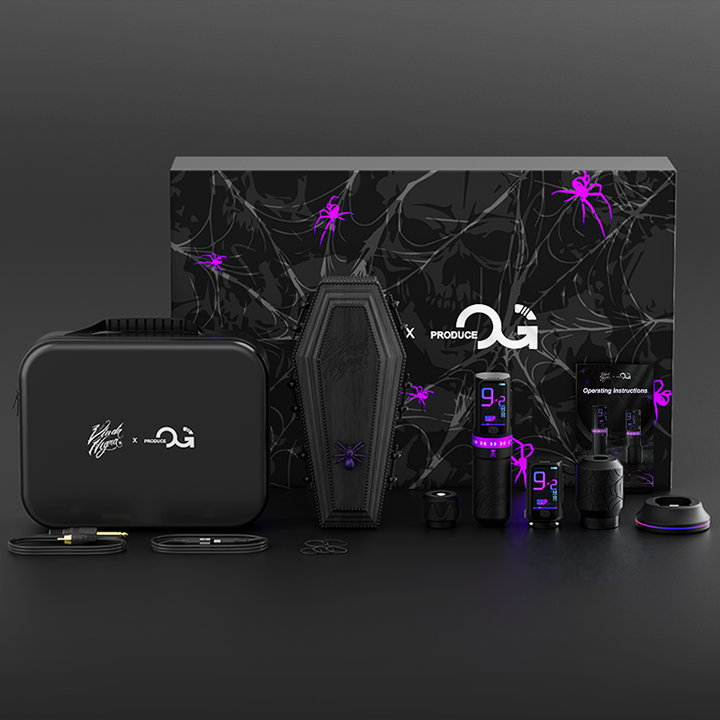 Black Widow Adjustable Stroke Wireless Tattoo Pen