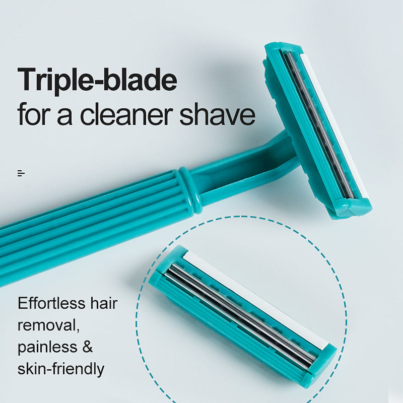 Disposable Tattoo Razor Triple-Blade Design 50pcs - OG PRODUCE