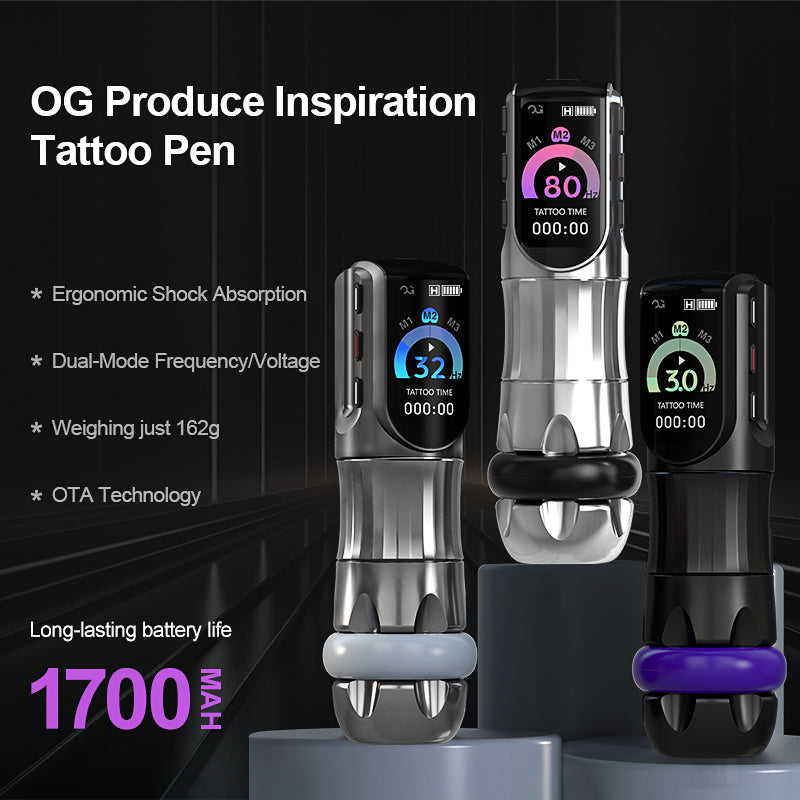 PIONEER-INSPIRATION 3.5mm / 4.2mm Stroke Shock Absorption Wireless Tattoo Pen