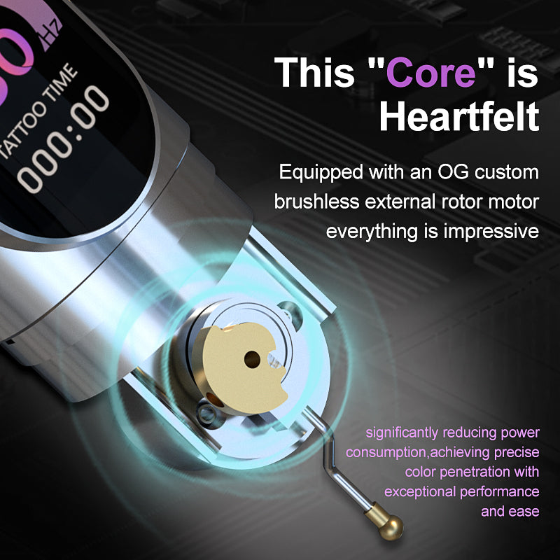 PIONEER-INSPIRATION 3.5mm / 4.2mm Stroke Shock Absorption Wireless Tattoo Pen