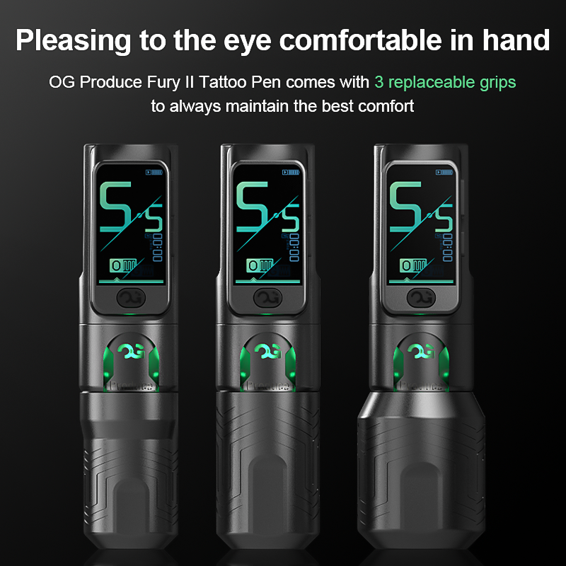PIONEER-FURY II 4.2mm stroke wireless tattoo pen by OG PRODUCE