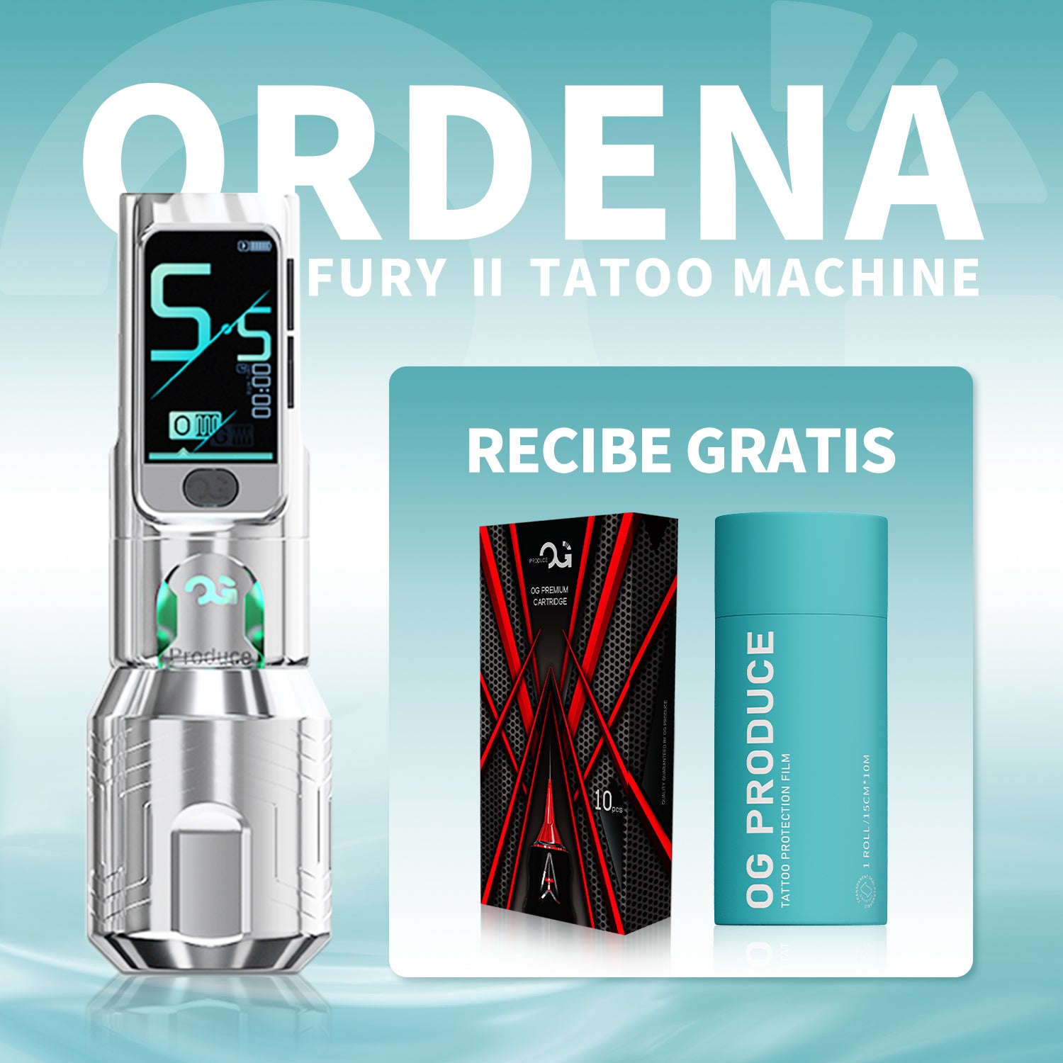 PIONEER-FURY II 4.2mm stroke wireless tattoo pen by OG PRODUCE