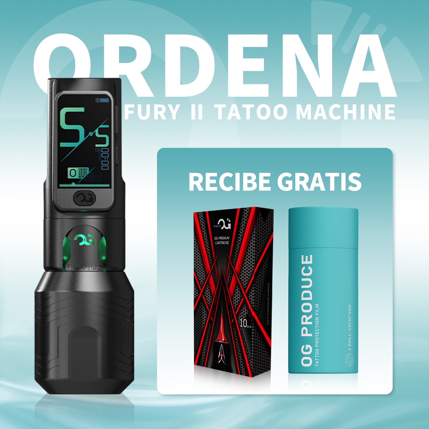 PIONEER-FURY II 4.2mm stroke wireless tattoo pen by OG PRODUCE