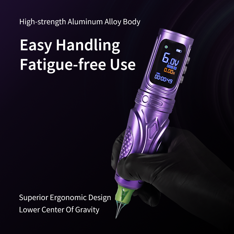 Lápiz para tatuajes inalámbrico con pantalla a color IPS de 1,47 pulgadas PIONEER-PHANTOM