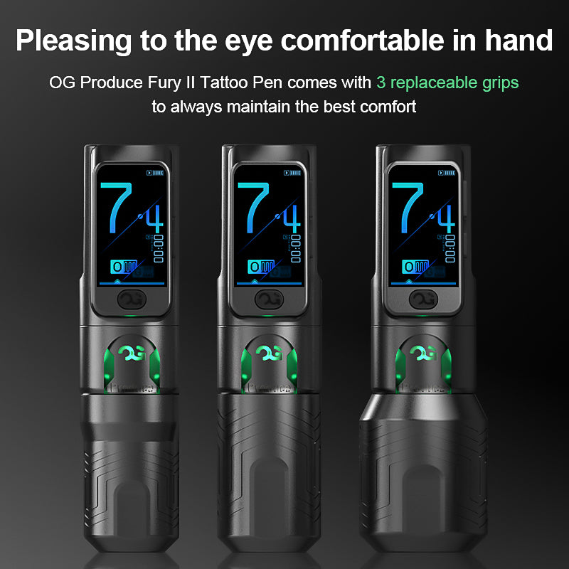 PIONEER-FURY II 4.2mm stroke wireless tattoo pen by OG PRODUCE