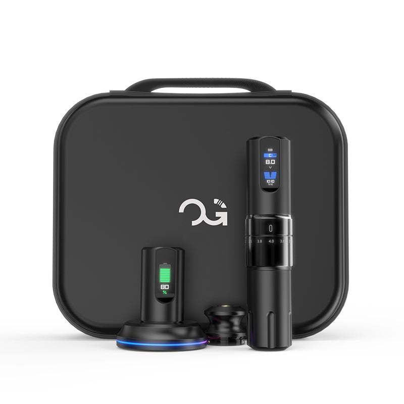 OG PRODUCE DARK KNIGHT Adjustable Stroke Wireless Tattoo Pen with 2000mAh
