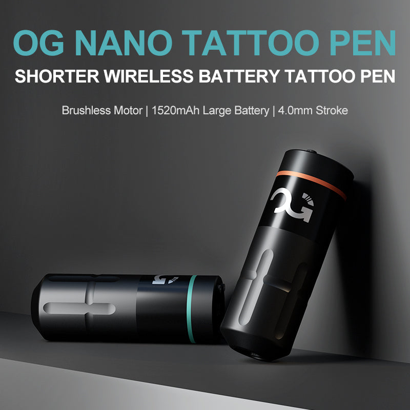 OG PRODUCE NANO Shortest 4mm Stroke Wireless Tattoo Pen
