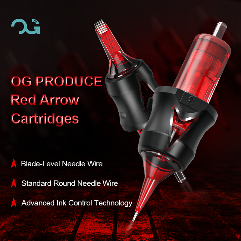 OG Red Arrow Curved Magnum (CM/RM) Tattoo Needle Cartridges 20pcs