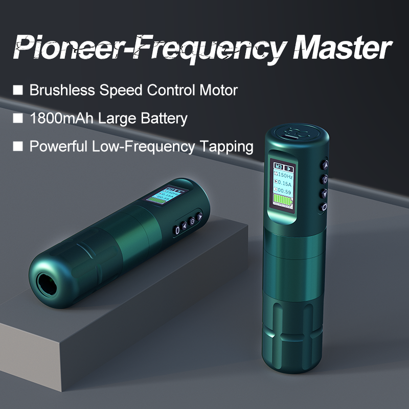 OG PRODUCE PIONEER-FREQUENCY MASTER 4mm Stroke Wireless Tattoo Pen