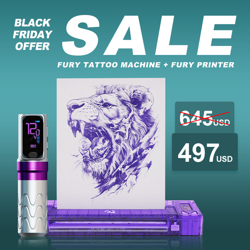 [Jason Ramos Special Offer] FURY Stencil Printer + FURY Tattoo Machine product image by OG PRODUCE