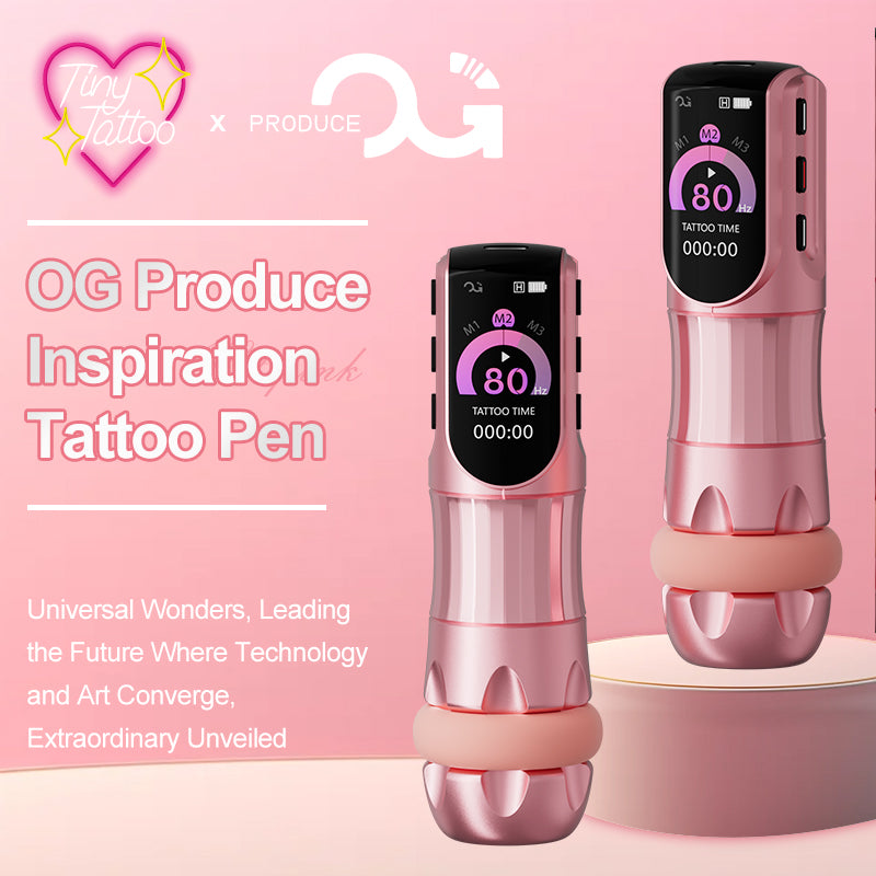 [Jennifer Barrera exclusive edition] PIONEER-INSPIRATION 3.5mm / 4.2mm Stroke Wireless Tattoo Pen - OG PRODUCE