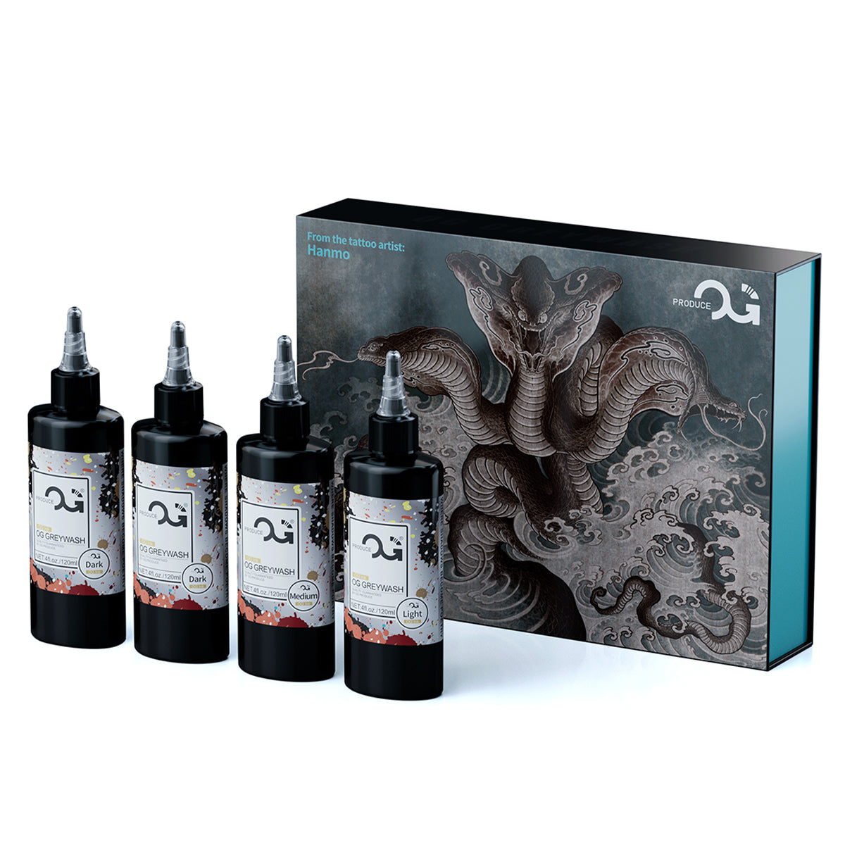 OG Produce Grey Wash Ink 4 oz. Bottle Set product image by OG PRODUCE
