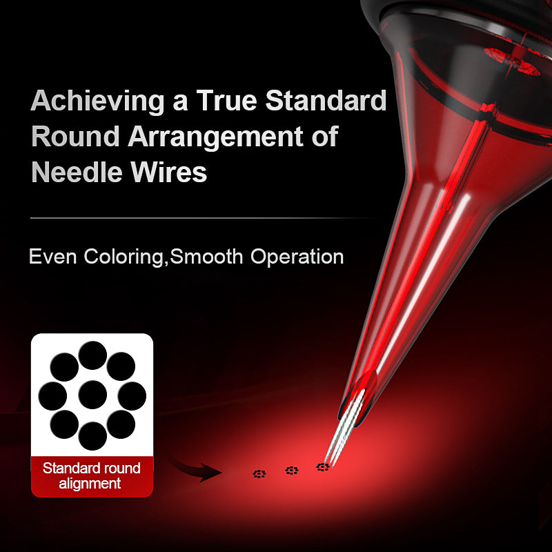OG Red Arrow Mixed Tattoo Needle Cartridges 10pcs for professional tattoo cartridge needle setup