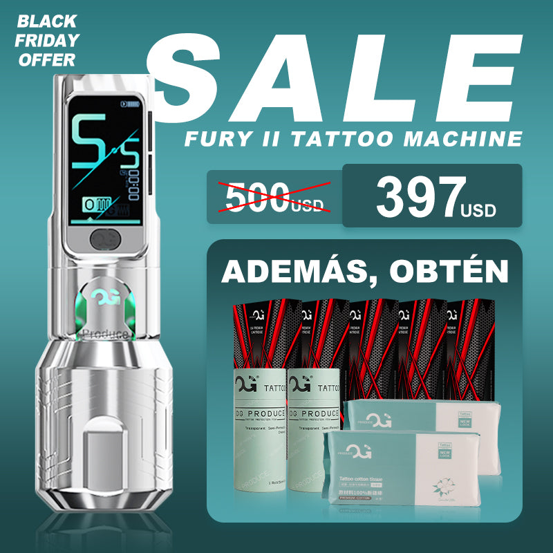 [OG Special Offer] PIONEER-FURY Ⅱ 4.2mm Stroke Wireless Tattoo Pen - OG PRODUCE