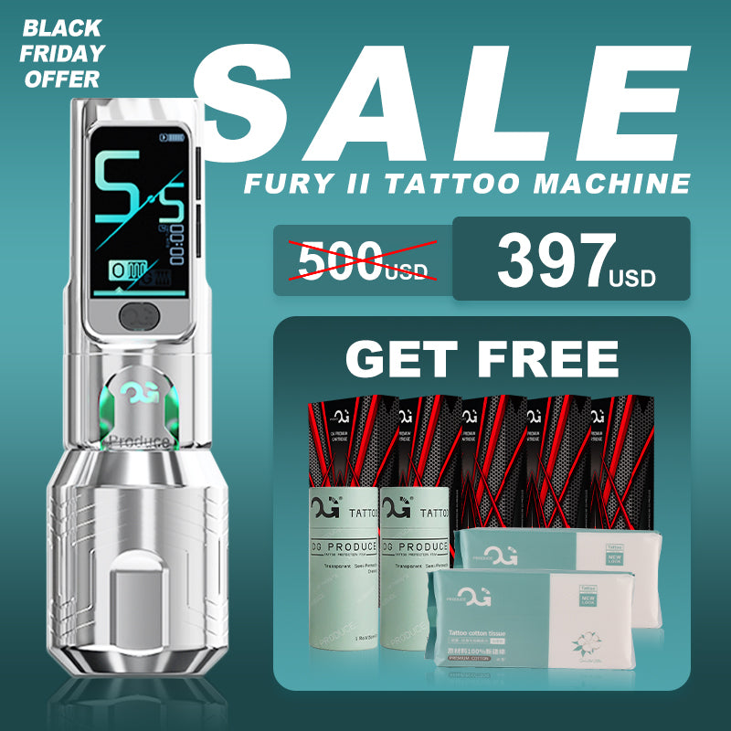 [OG Special Offer] PIONEER-FURY Ⅱ 4.2mm Stroke Wireless Tattoo Pen - OG PRODUCE