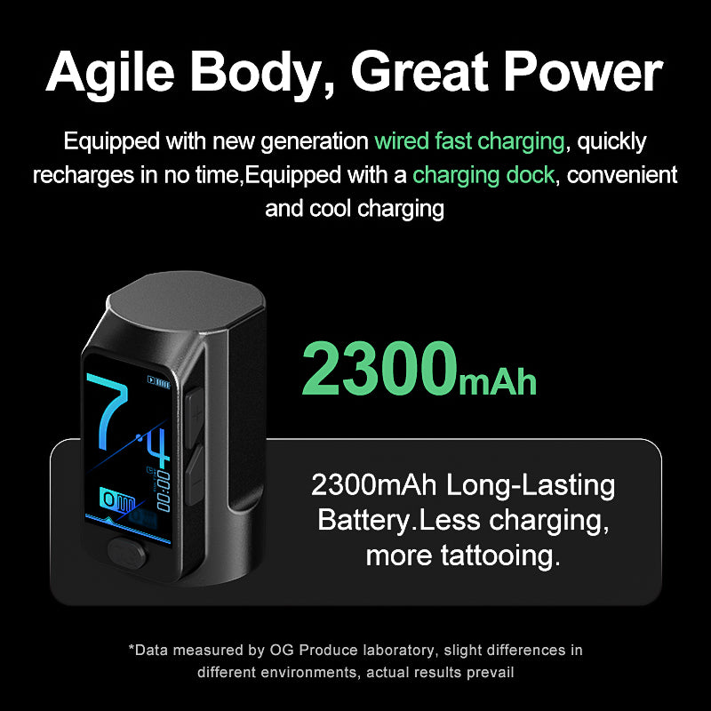 PIONEER-FURY II 4.2mm stroke wireless tattoo pen by OG PRODUCE