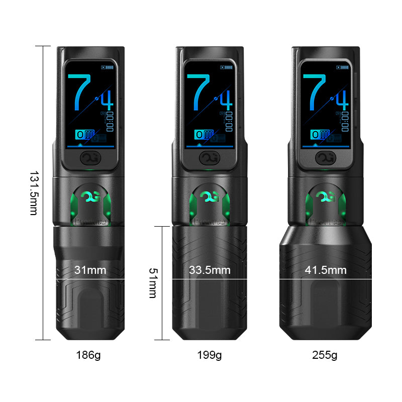 PIONEER-FURY II 4.2mm stroke wireless tattoo pen by OG PRODUCE