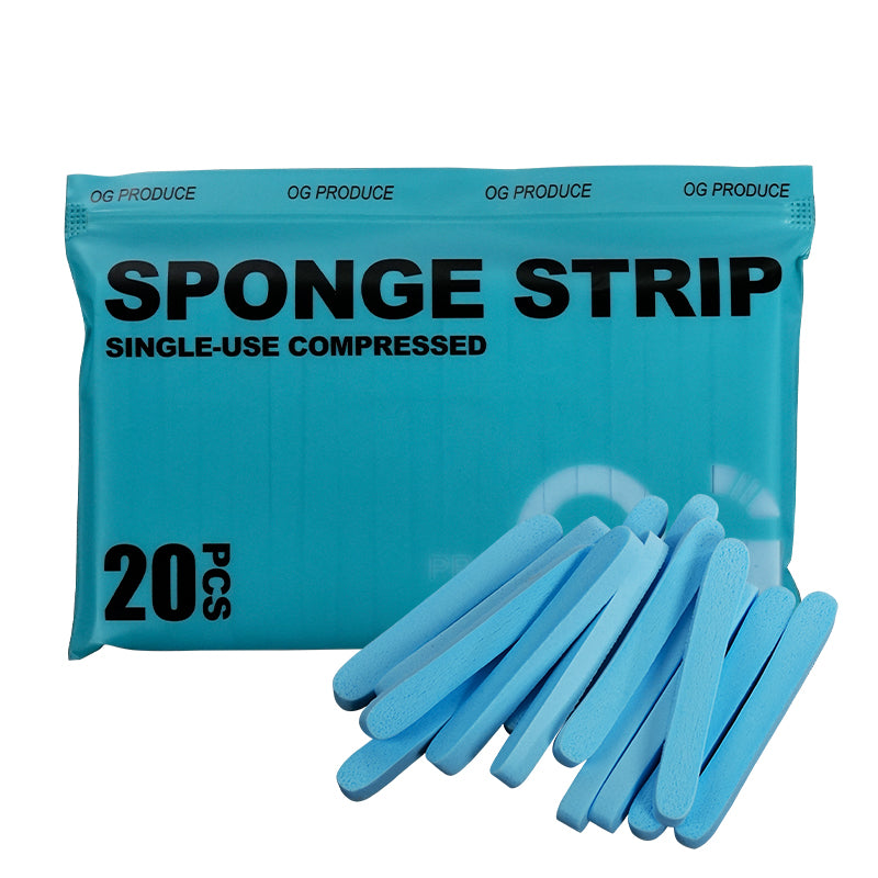 Single Use Compressed Sponge Strip product image by OG PRODUCE