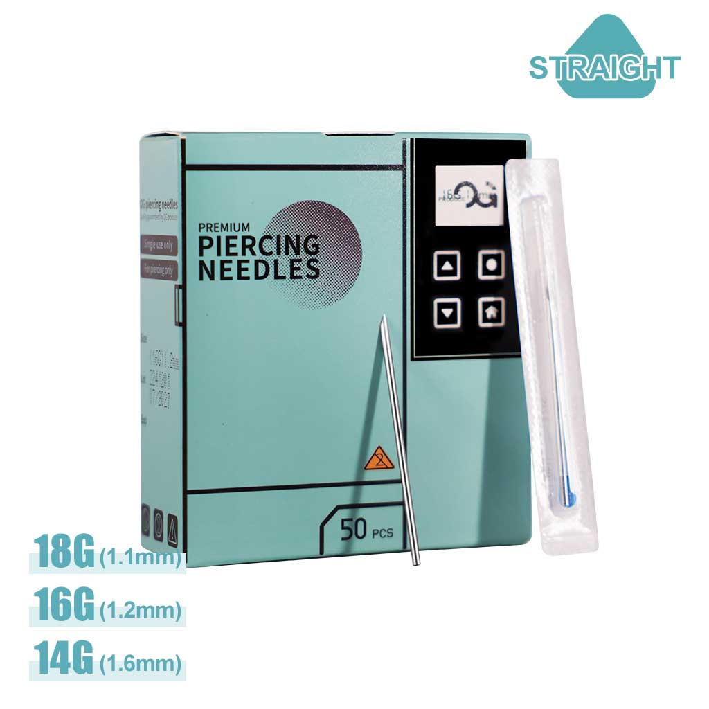 Straight Body Piercing Needles 50pcs - OG PRODUCE