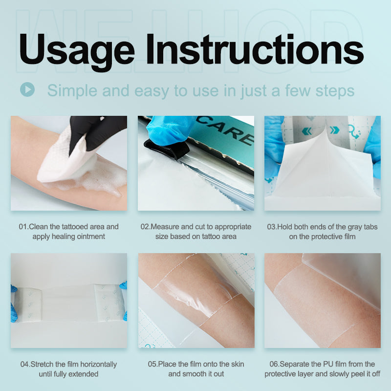 Waterproof Tattoo Aftercare Film Wrap 15x1000cm/Roll product image by OG PRODUCE