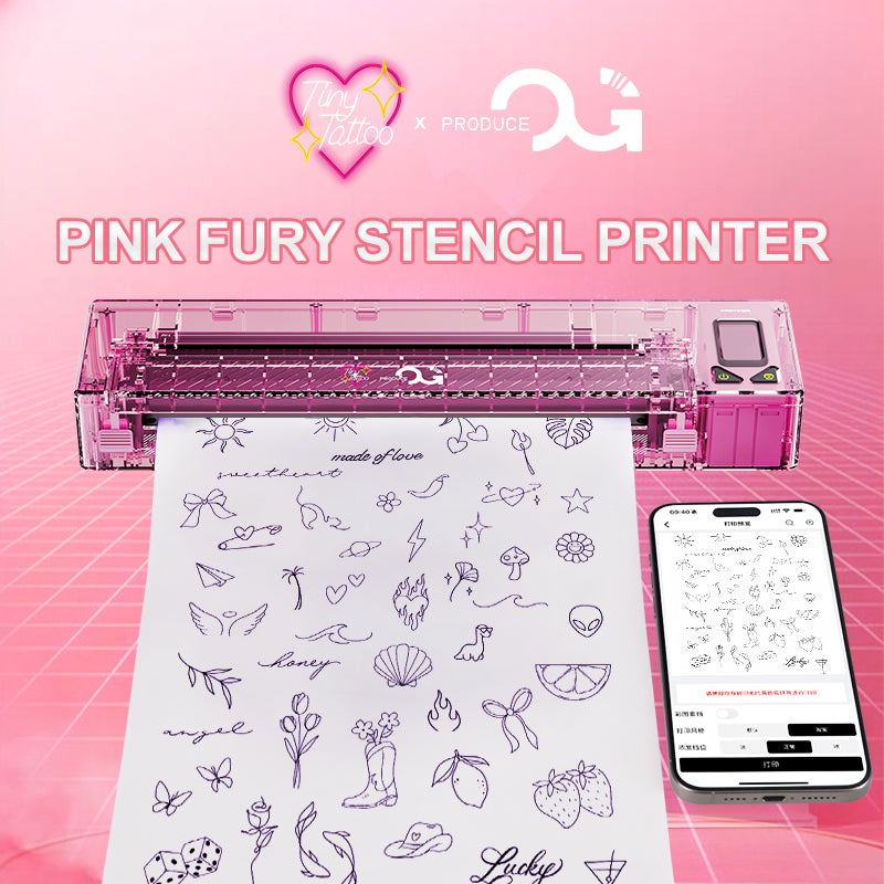 [Jennifer Barrera exclusive edition] Tiny Tattoo Wireless Tattoo Transfer Stencil Printer